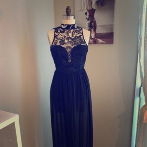 Long black dress S